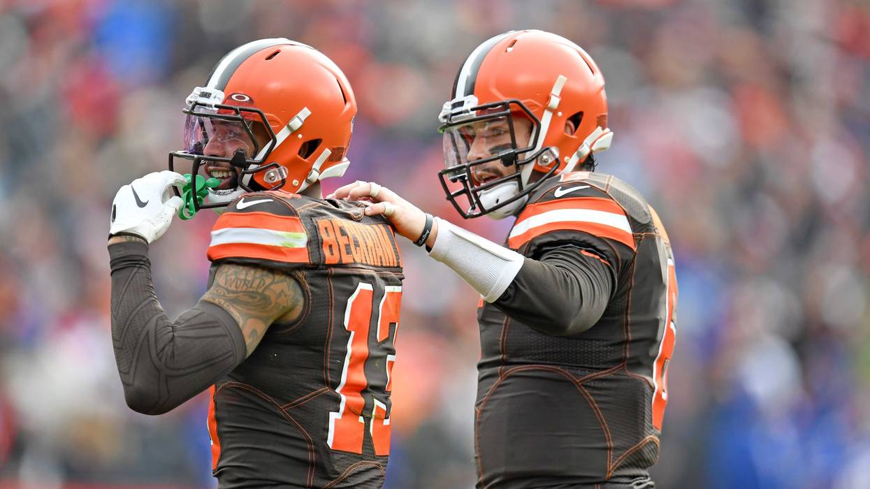 Odell Beckham Jr Baker Mayfield Cleveland Browns