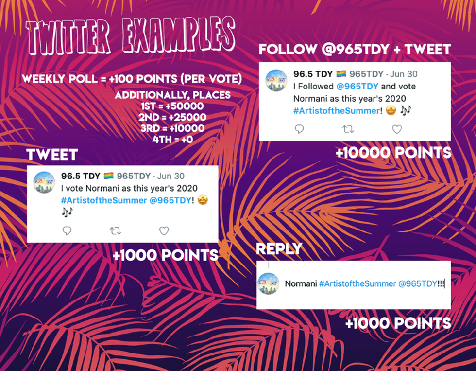 Official Voting | Rules | Ways 2 Vote (Below) 96.5 TDY: TWITTER | INSTAGRAM | FACEBOOK | LISTEN LIVE