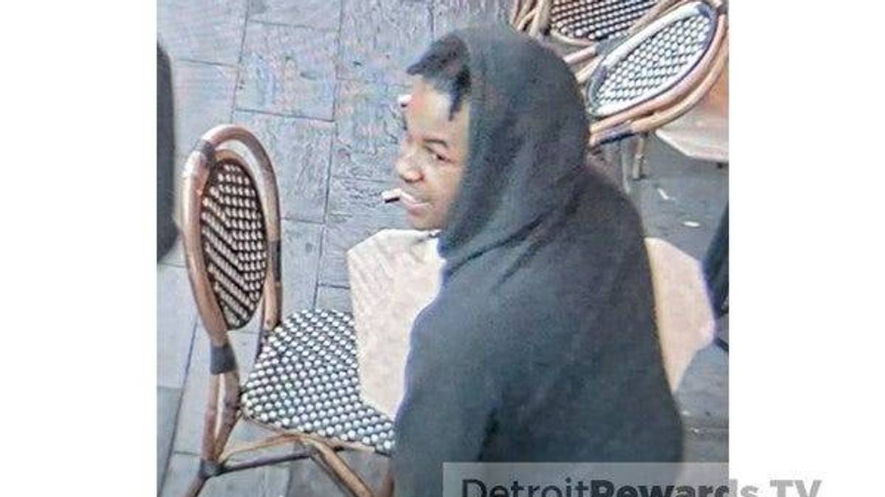 Officials are looking for three suspects accused of causing thousands of dollars worth of damage to a restaurant at a Detroit luxury hotel.