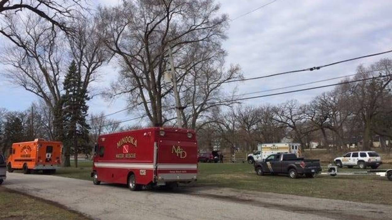 Officials are still searching for a woman after pulling a man’s body from the DuPage River Monday morning near southwest suburban Shorewood.