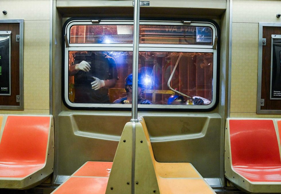 Officials hoped to have the W trains up and running again sometime Wednesday