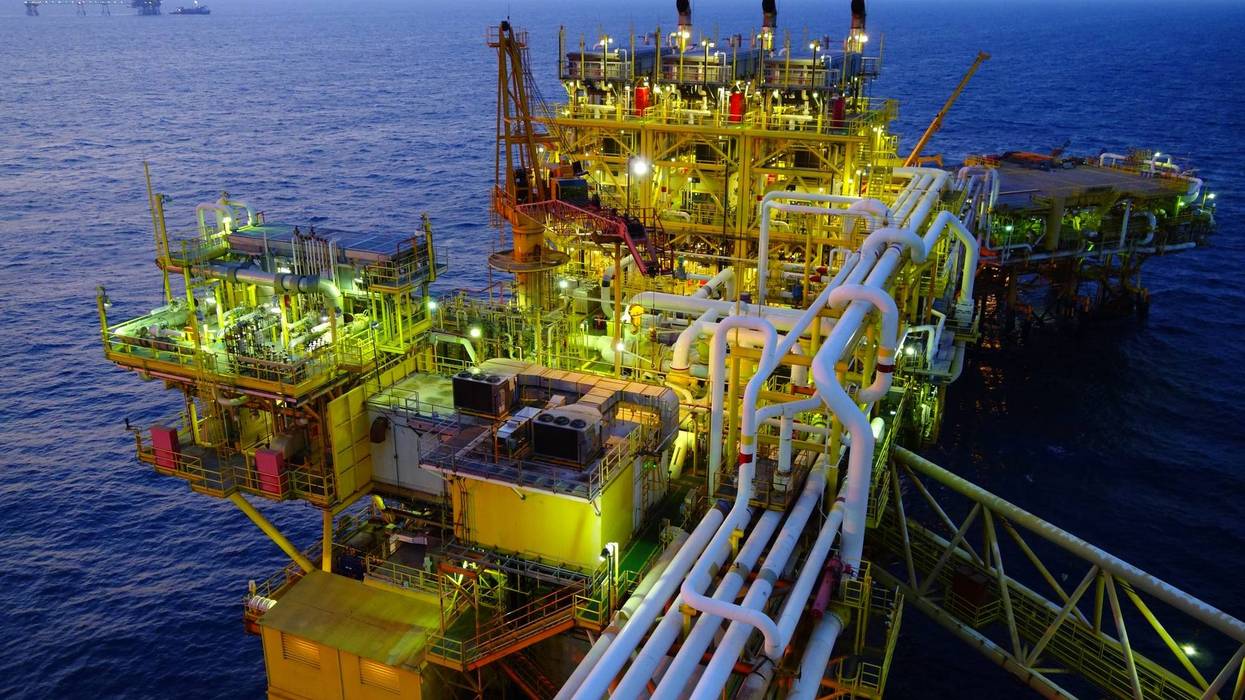 Offshore platform in Gulf of Mexico.