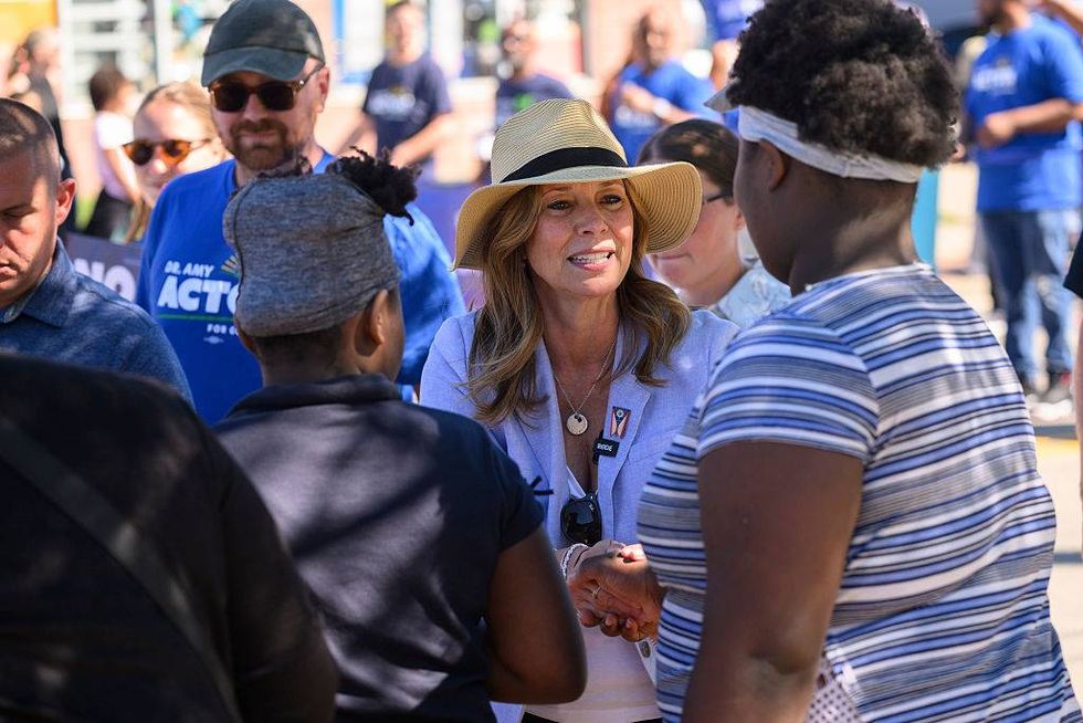 Ohio Gubernatorial Candidate Amy Acton Campaigns In Cleveland Day After Attack