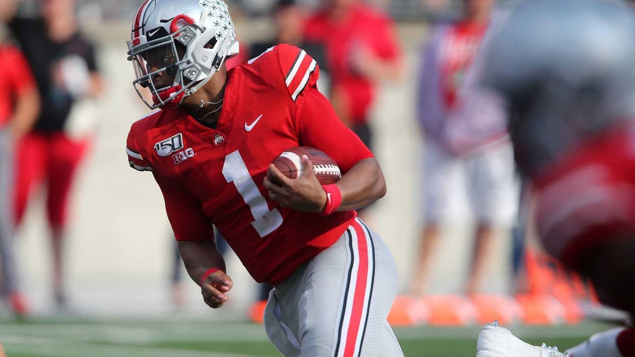 Ohio State Buckeyes quarterback Justin Fields