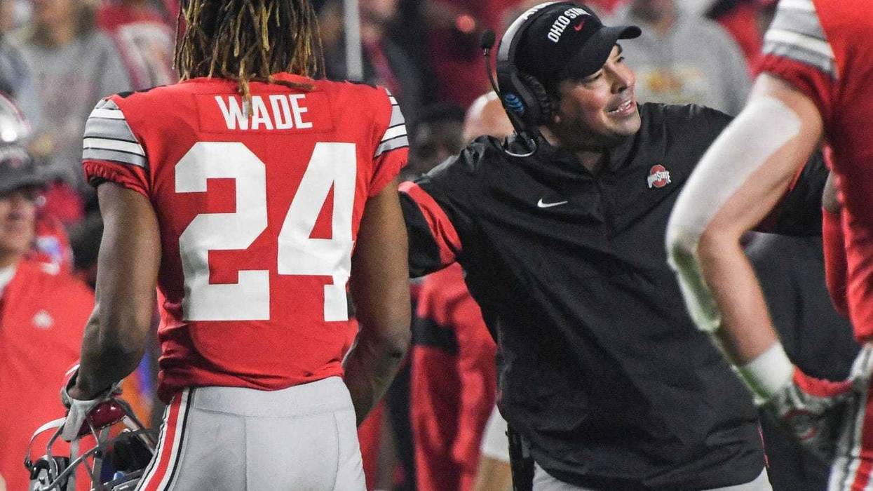 Ohio State Head Coach Ryan Day reacts during the second quarter of the PlayStation Fiesta Bowl of the College Football Playoffs semi-final game, at State Farm Stadium in Glendale, Arizona Saturday, December 28, 2019.