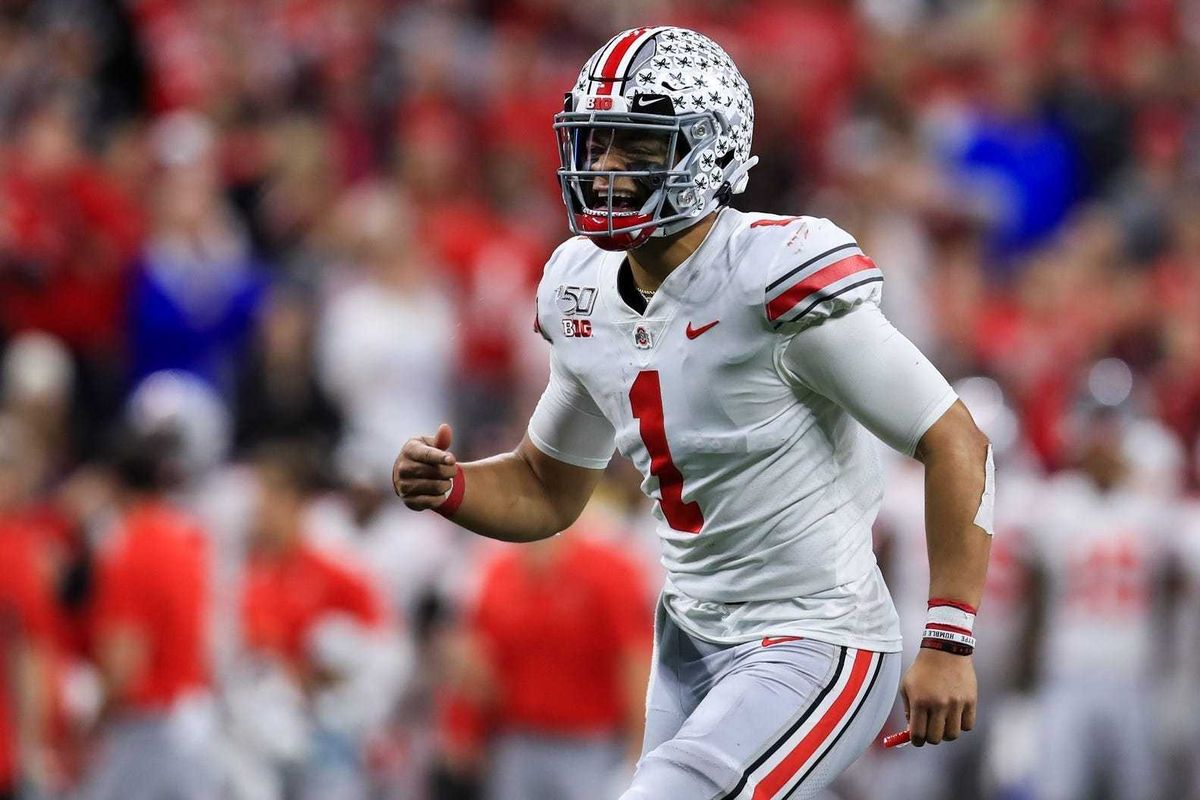 Ohio State quarterback Justin Fields
