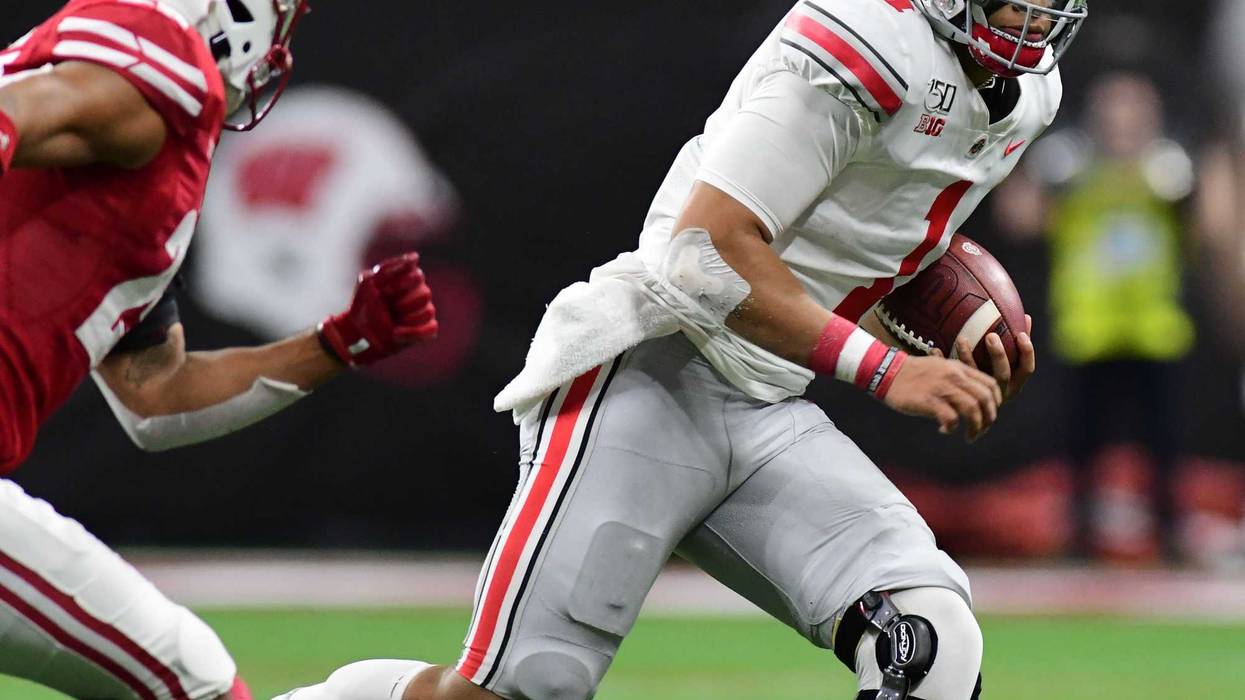 Ohio State quarterback Justin Fields