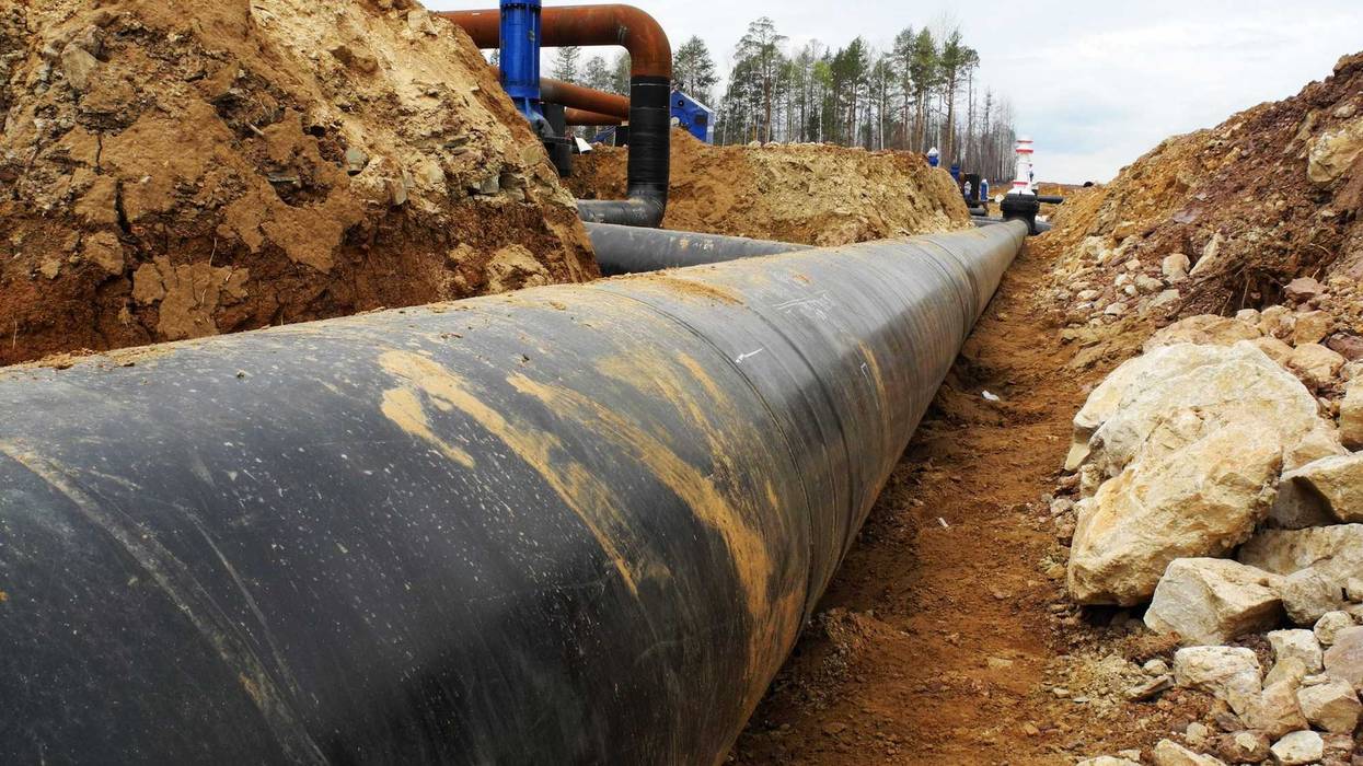 Oil Pipeline, Stock Image