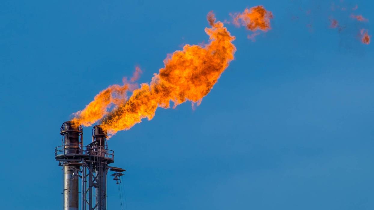 Oil refinery fire