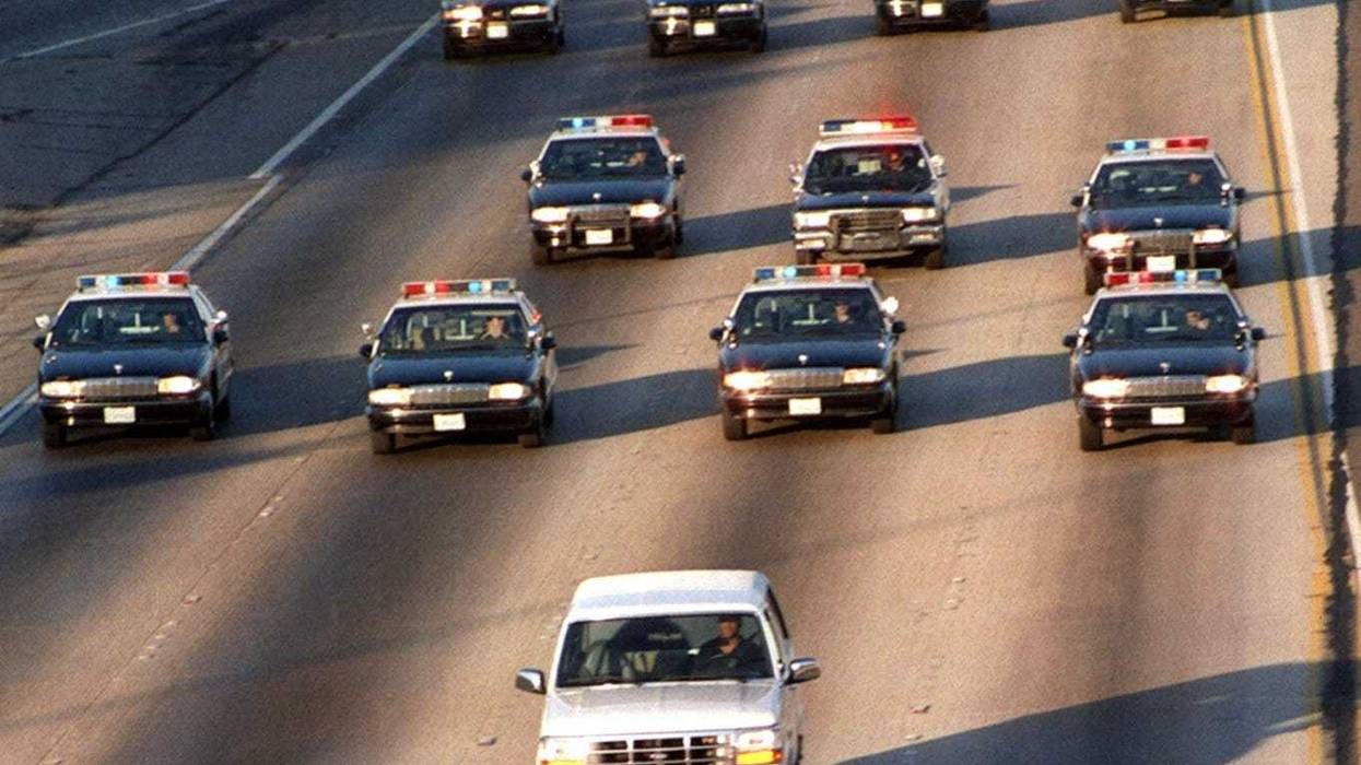 OJ Simpson chase photo