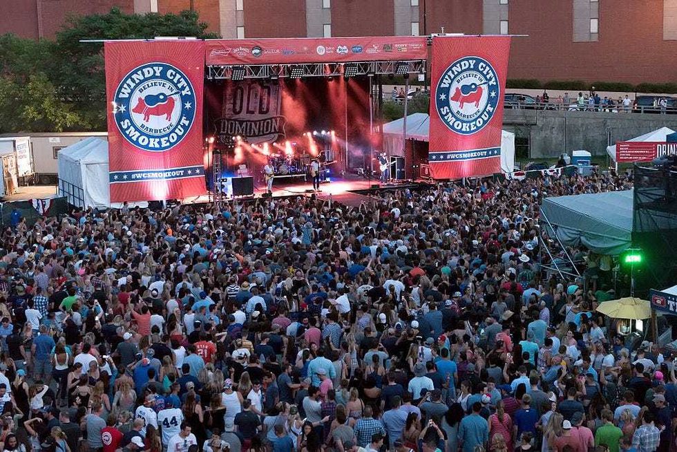 Old Dominion perform during the 4th Annual Windy City Smokeout, BBQ and Country Music Festival on July 17, 2016 in Chicago, Illinois.