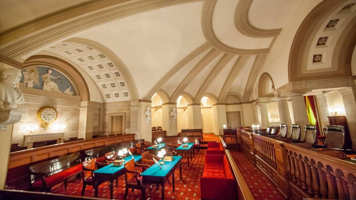 Old Supreme Court Chamber in the Senate wing of the U.S. Capitol in Washington, DC.