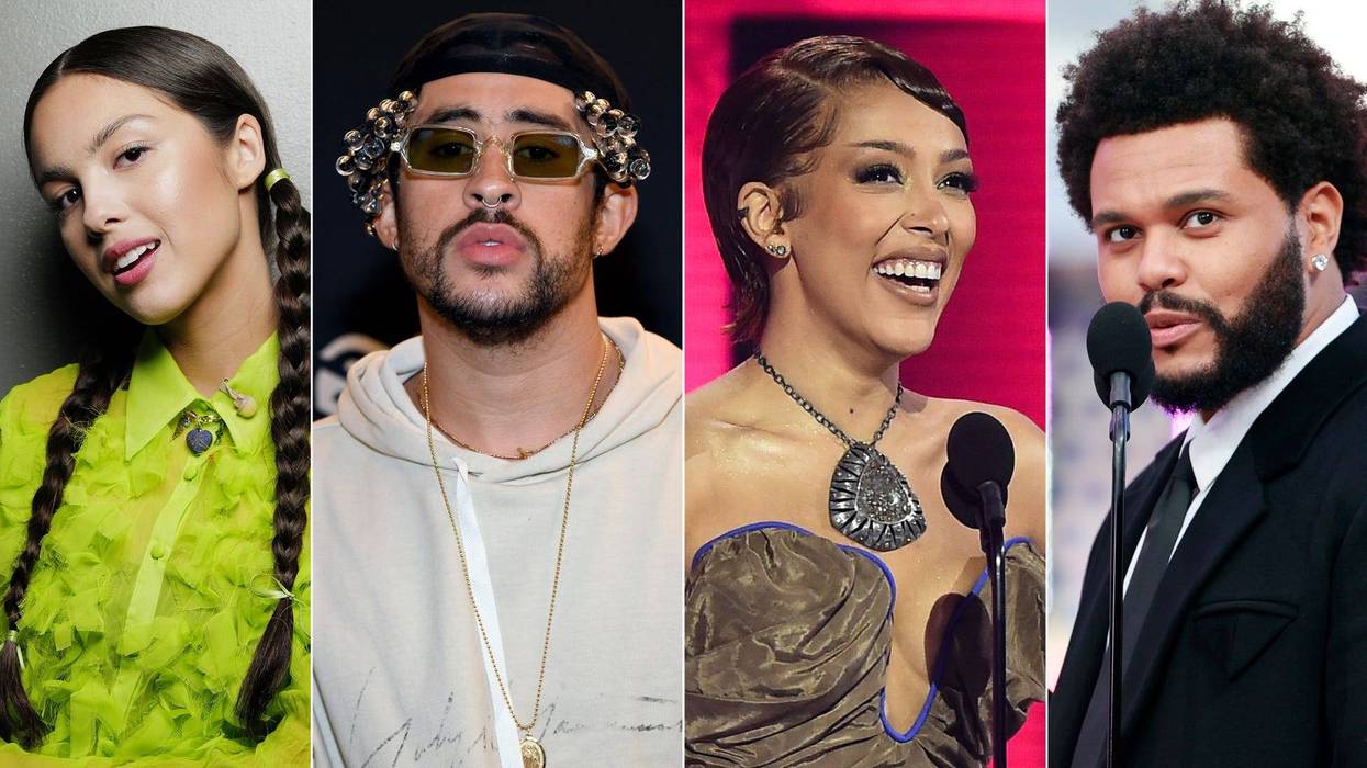 Olivia Rodrigo, Bad Bunny, Doja Cat, The Weeknd