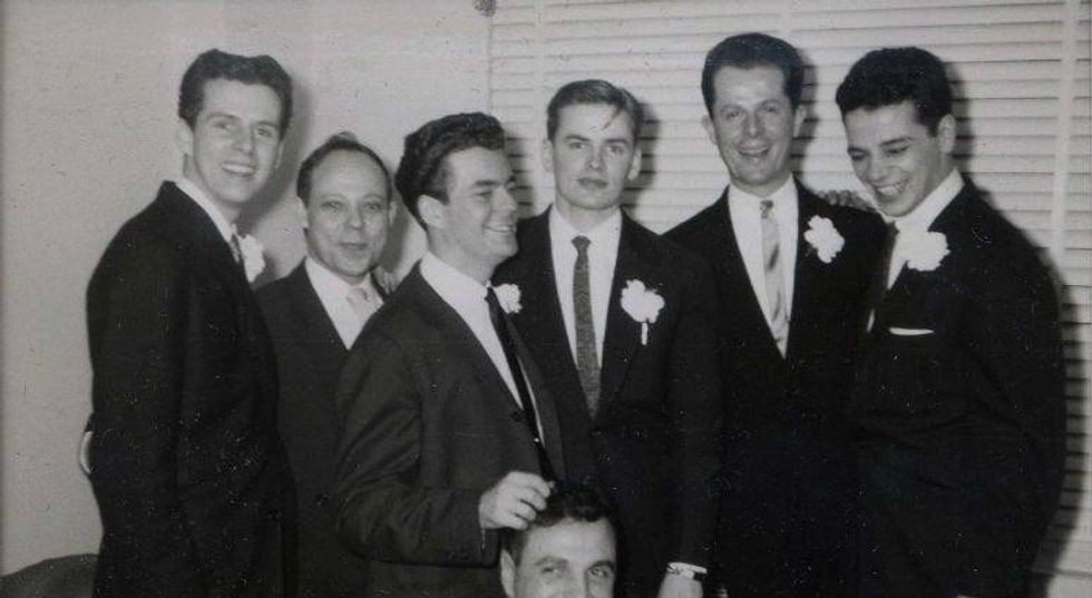 On both coasts, a search for 2 men photographed on their wedding day in 1950s