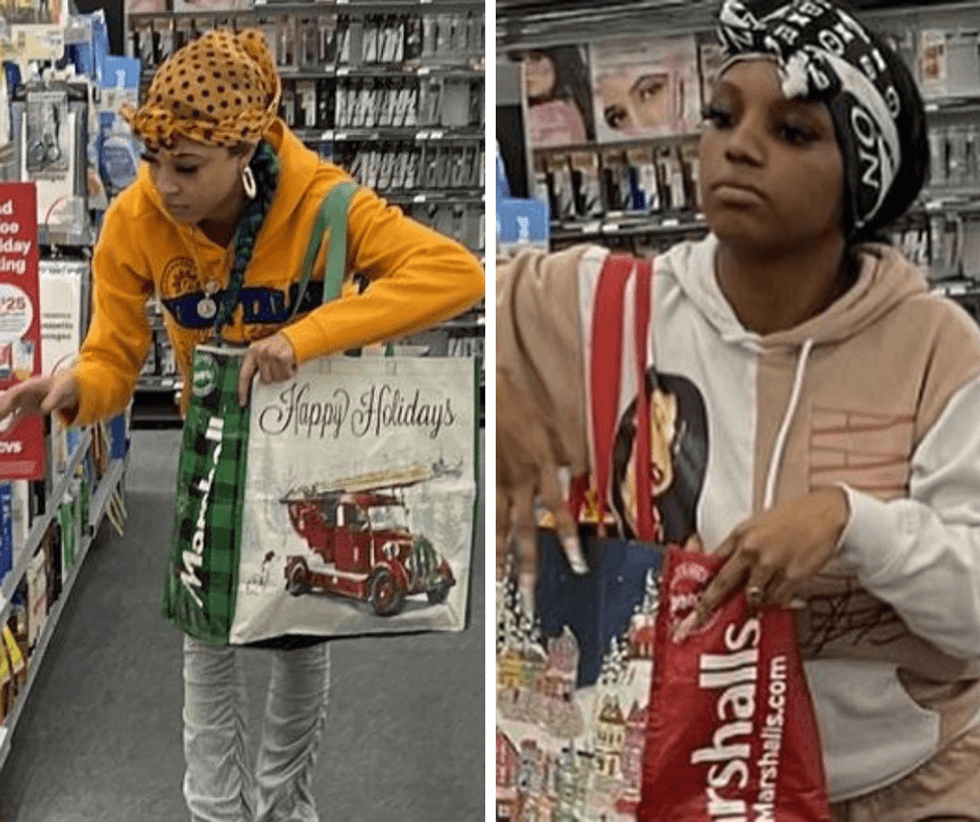 On November 21, 2022, the above pictured suspects entered the CVS located at 1479 Foothill Blvd, La Verne, took multiple items from the shelves, placed them into reusable bags and exited the store without paying.