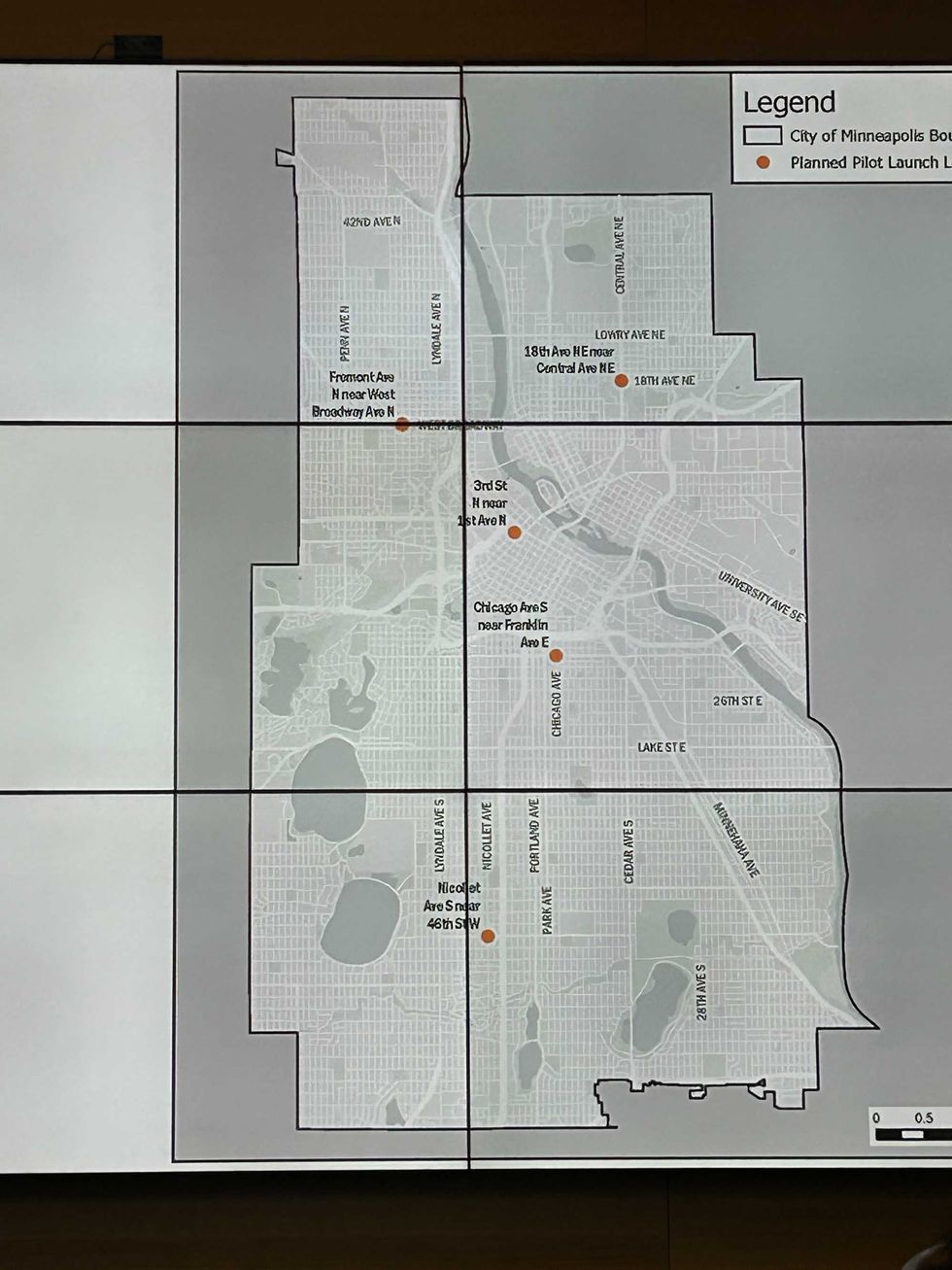 On Tuesday, the city unveiled the location of the first five traffic cameras will be placed under a new pilot program.