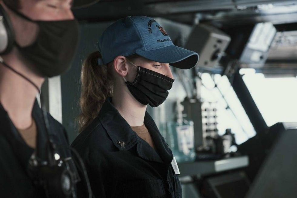 On USS Theodore Roosevelt, 3 women are