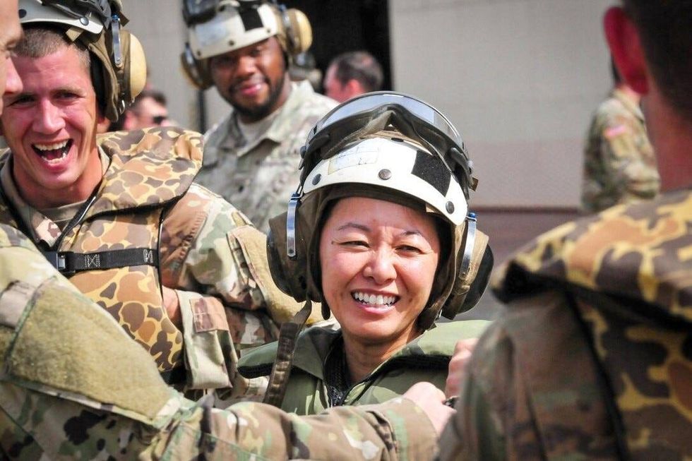 Once a refugee, she is rising through Army