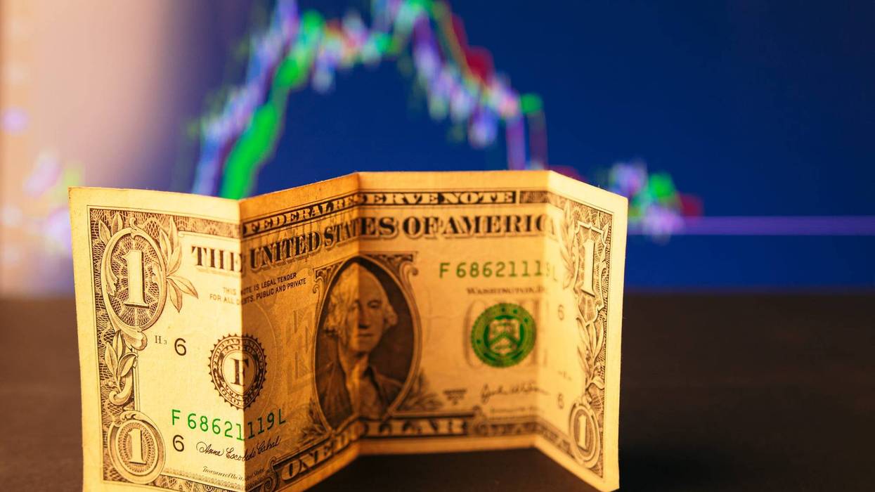 One dollar bill versus inflation chart