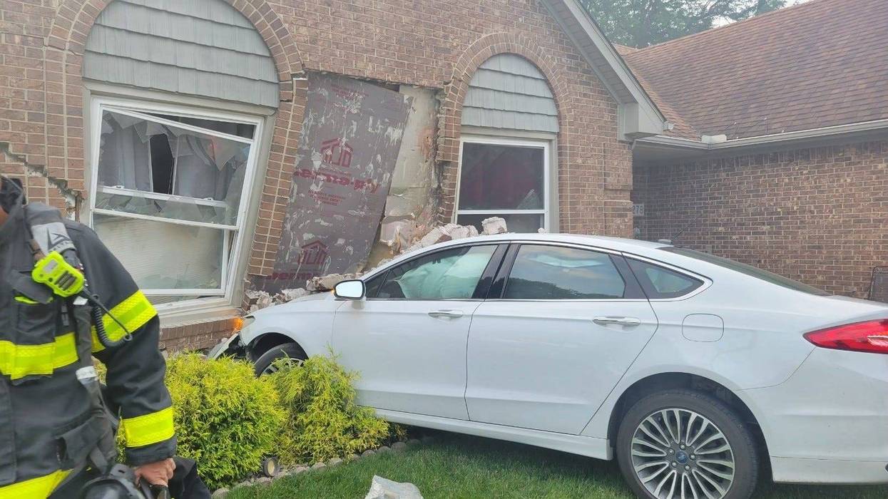 One family in Livonia had a rude awakening early Friday home after they were roused by car crashing through the front of their home.