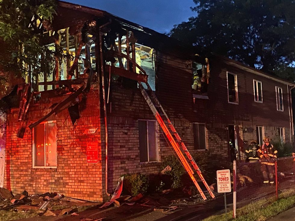One Macomb County man is facing arson charges after officials say he allegedly started a blaze at an apartment complex on Sunday night.