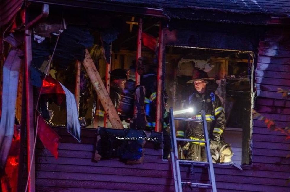 One Macomb County man is facing arson charges after officials say he allegedly started a blaze at an apartment complex on Sunday night.