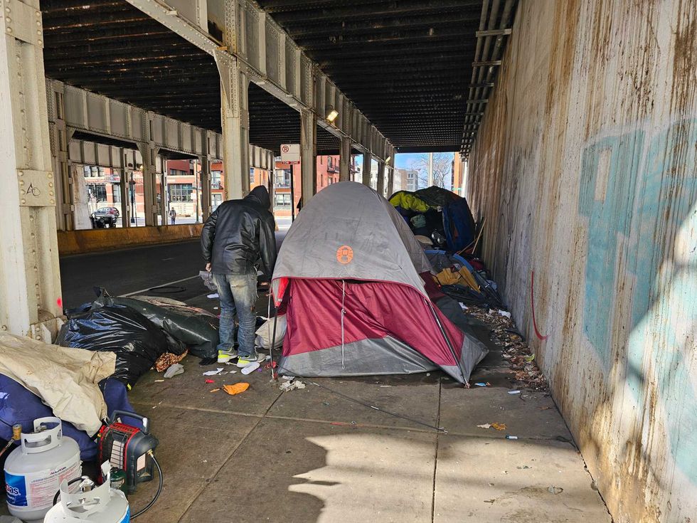One man, who had been living in a tent at the Clinton and Lake Streets viaduct, told WBBM that Monday