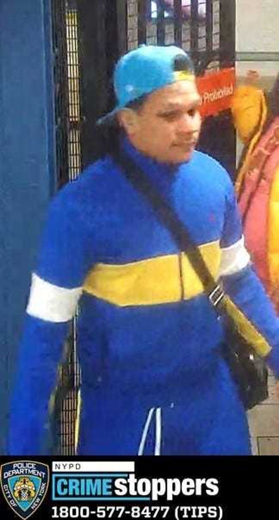 One of 11 suspects wanted in back-to-back robberies at the North Face store in SoHo last month.