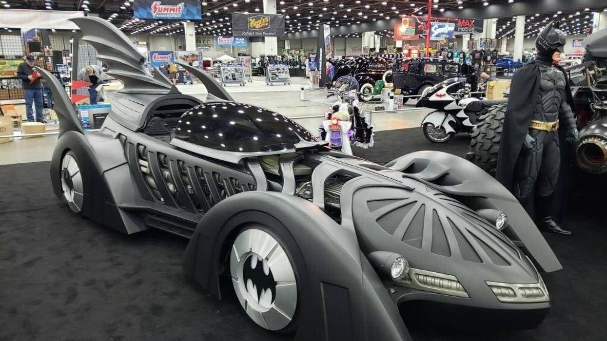 One of five Batmobiles at Autorama in Detroit
