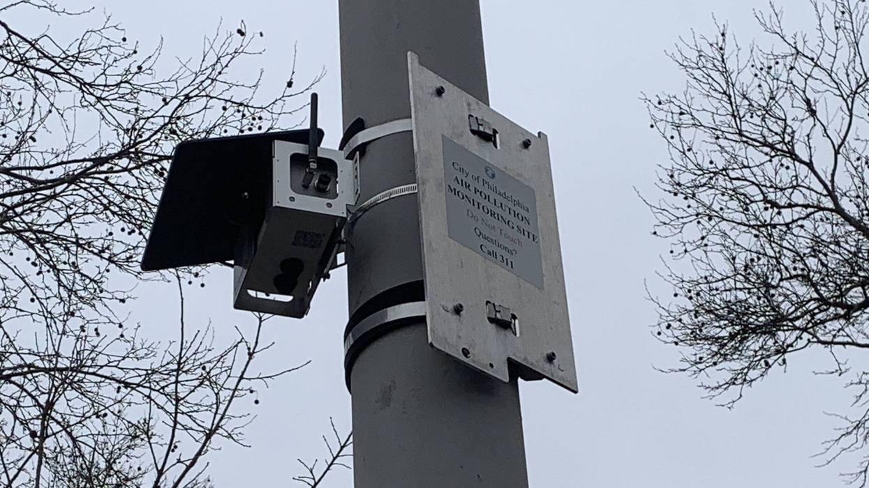 One of Philadelphia's new air quality monitors