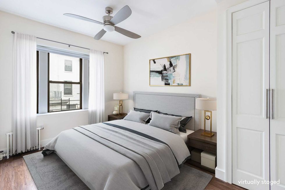 One of the bedrooms at at 622 West 114th Street, the apartment where Barack Obama lived while attending Columbia University.