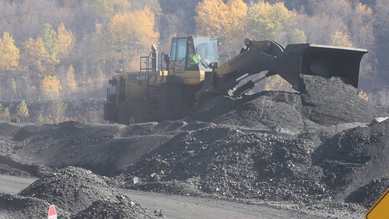 One of the coal processing companies and mines outside Mahanoy City, Pennsylvania.