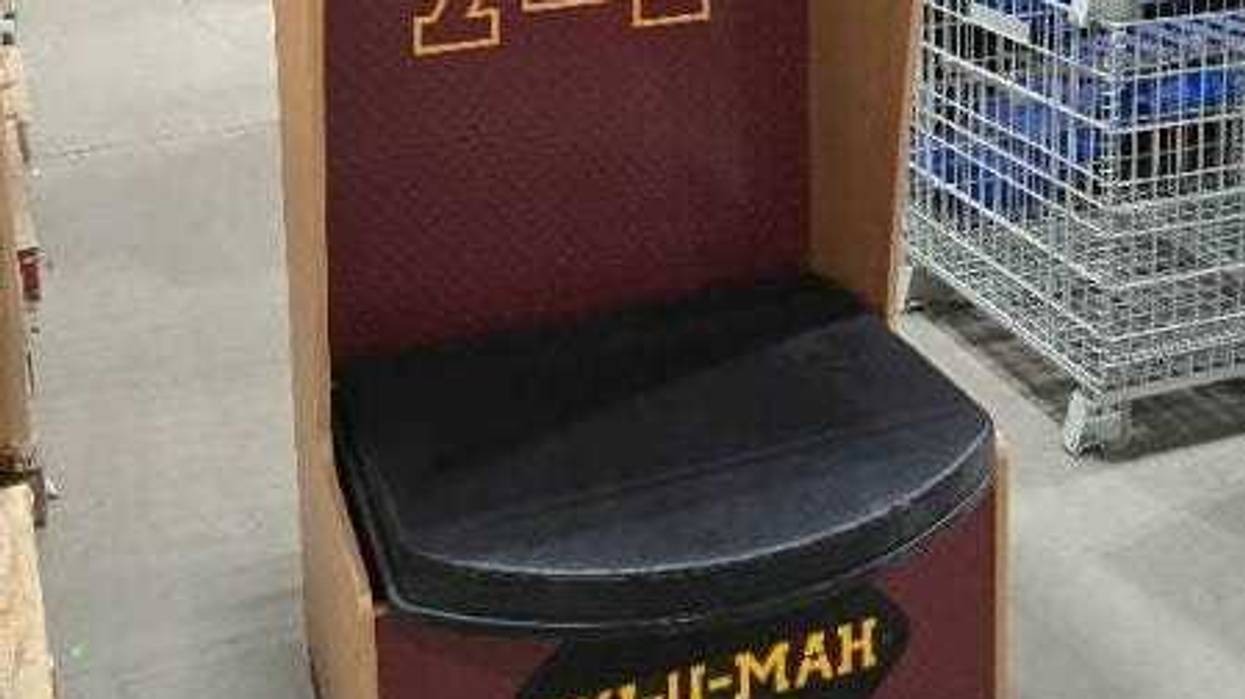 One of the lockers for sale that was used by University of Minnesota athletes.
