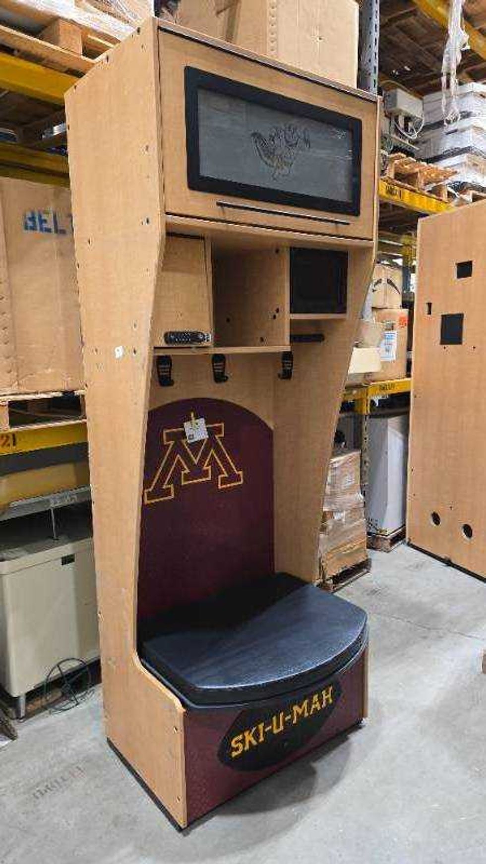 One of the lockers pictured in the University of Minnesota