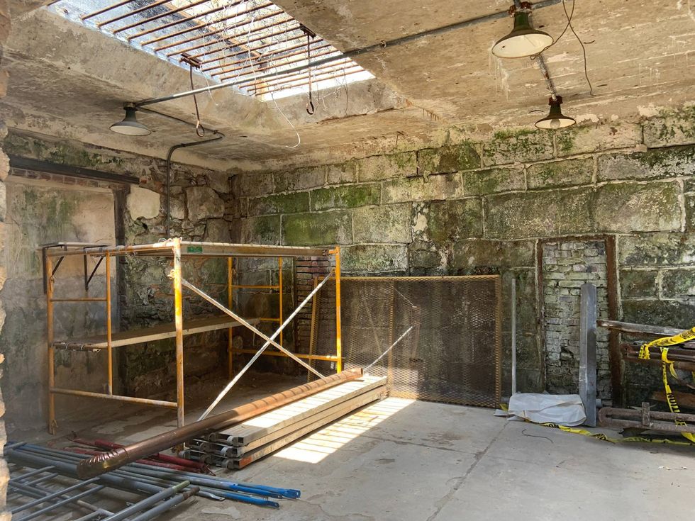 One of the projects of the Masonry Academy is the preservation of an outdoor stone building, which will be the future home of Eastern State