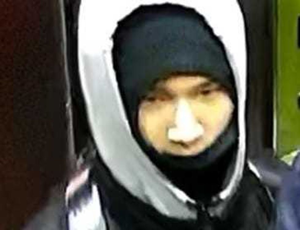 One of the suspects captured on surveillance camera