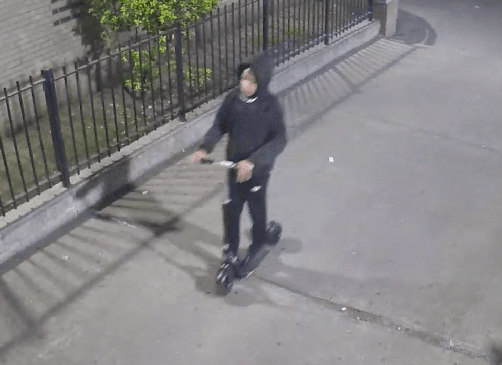 One of the three suspects being sought by police