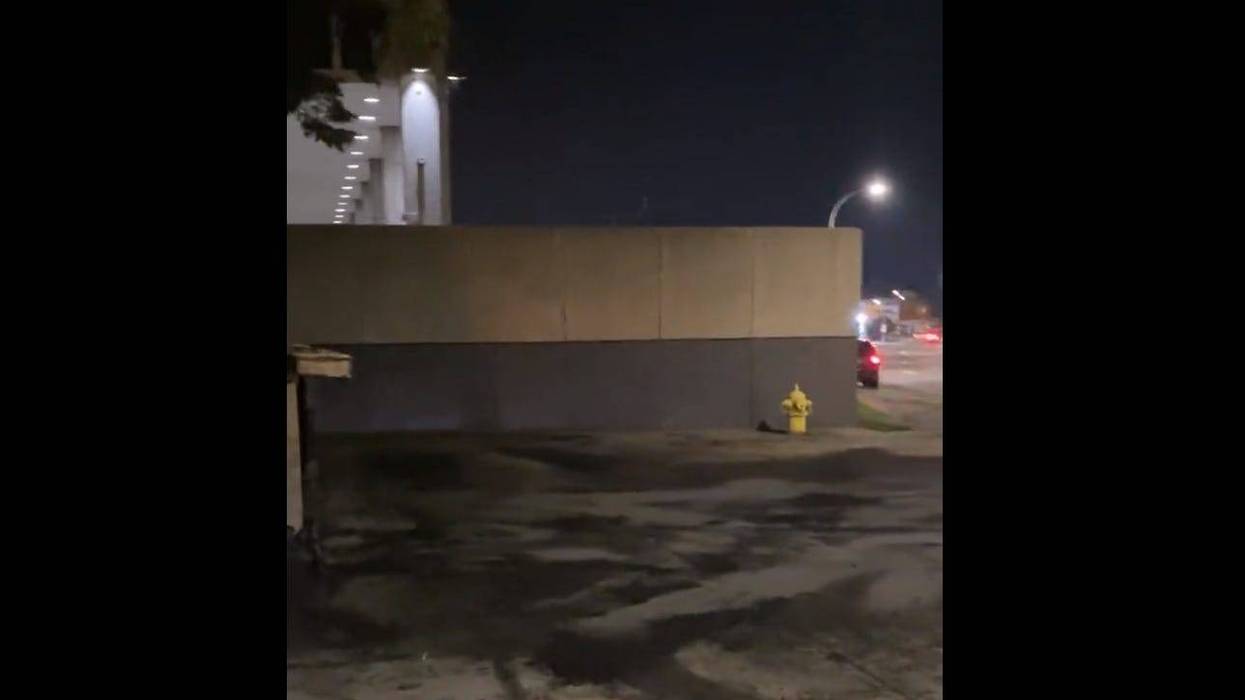 One person is dead after their vehicle struck a wall and exploded outside the Macomb County Circuit Court building in Mount Clemens on Wednesday evening.