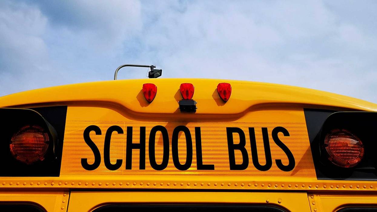 One person was killed in a head-on crash involving a school bus in Anoka County Tuesday morning.