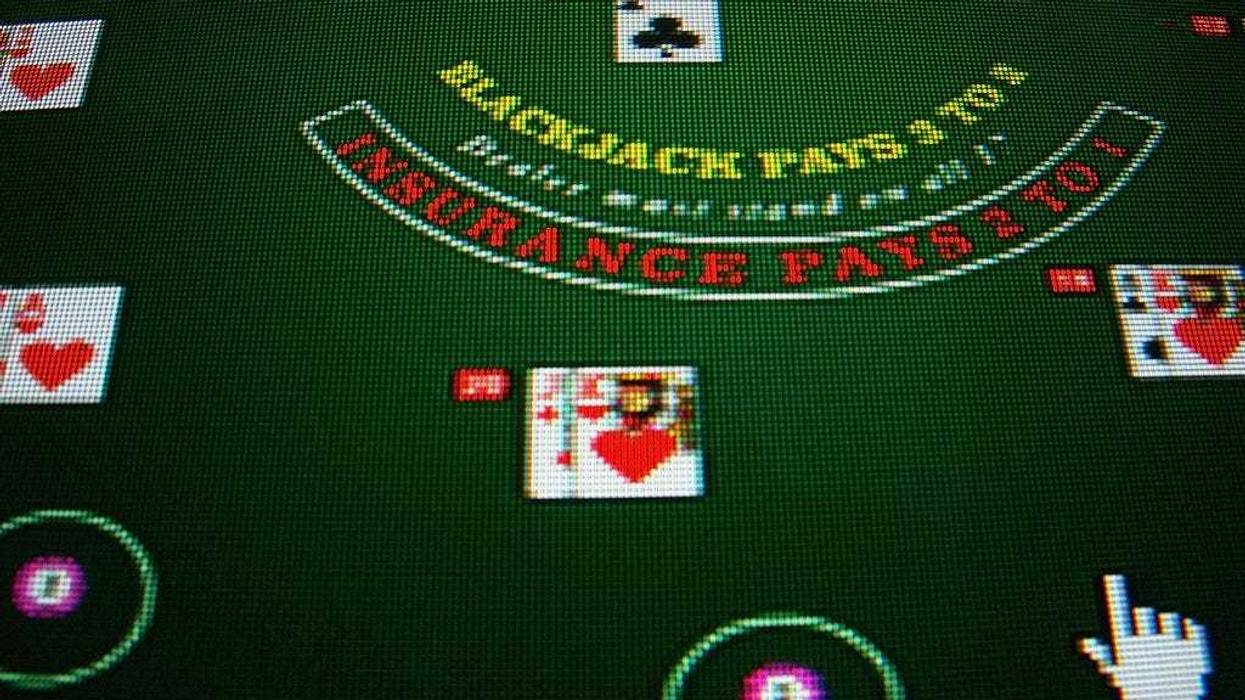 Online gambling screen