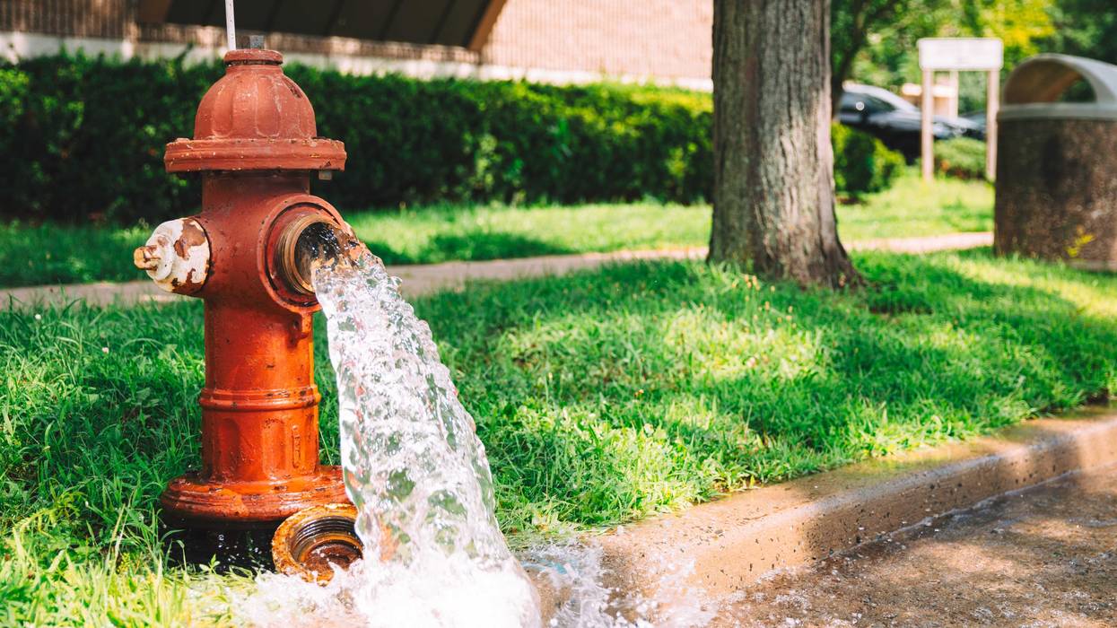 open fire hydrant