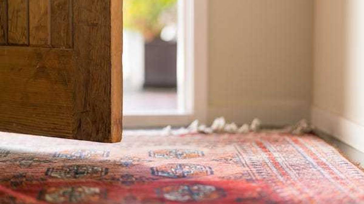 Open front door of a home