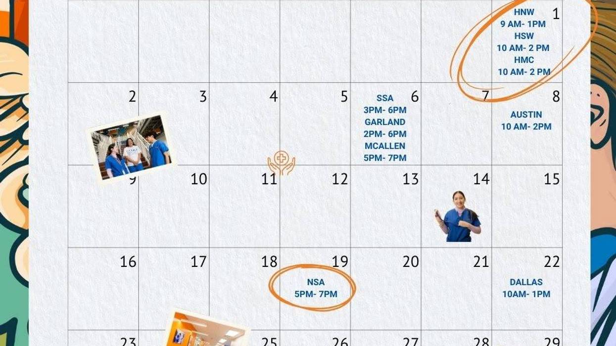 Open House Calendar August 2026