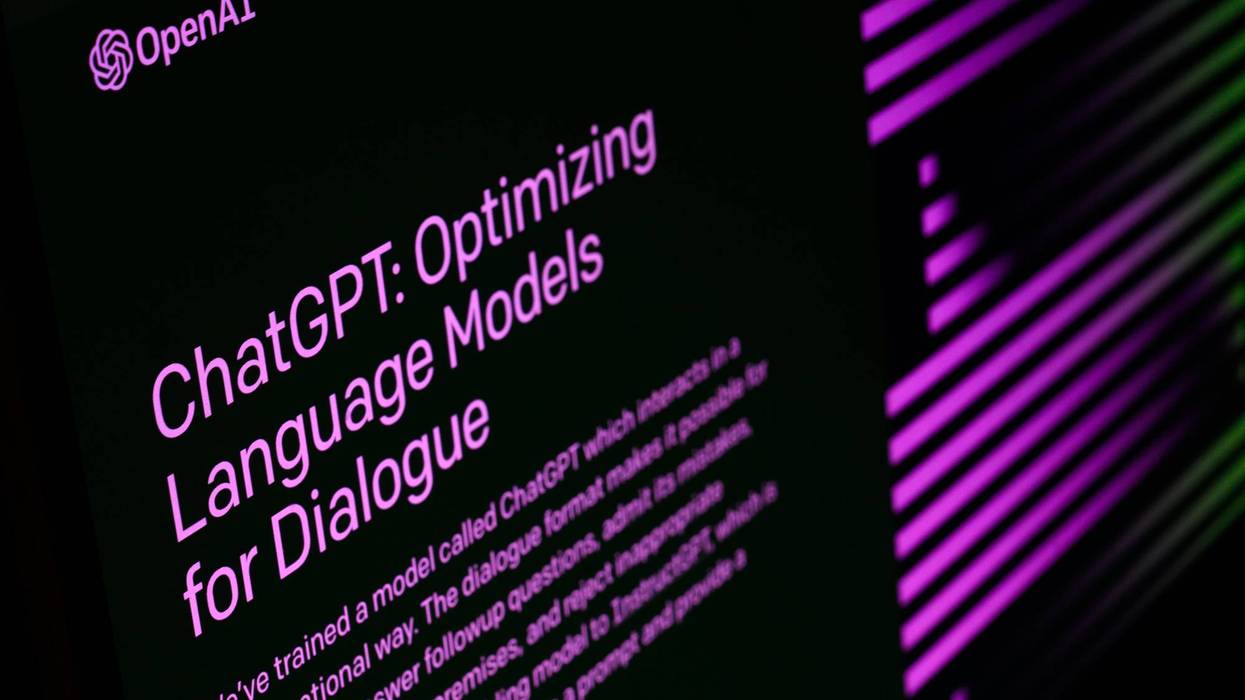 OpenAI ChatGPT screen