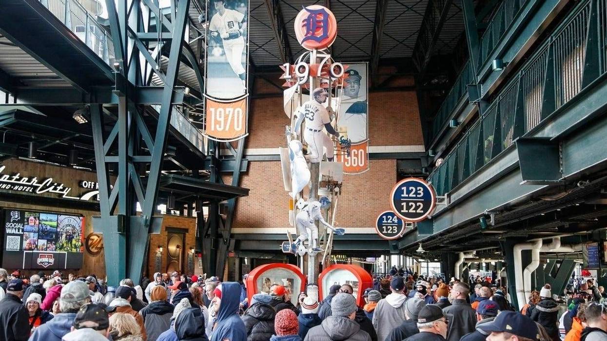 Opening Day at Comerica Park