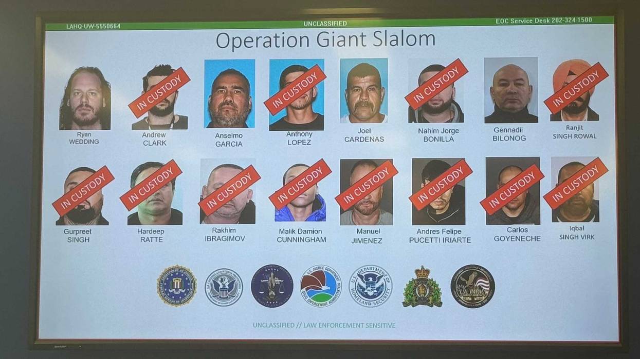operation giant slalom mugshots