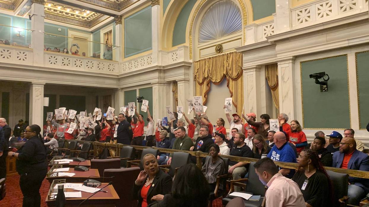 Opponents made their presence felt in City Council, where members were supposed to vote on a series of bills that would make way for a 76ers arena in Center City. The vote on Dec. 11, 2024, was then postponed another day.
