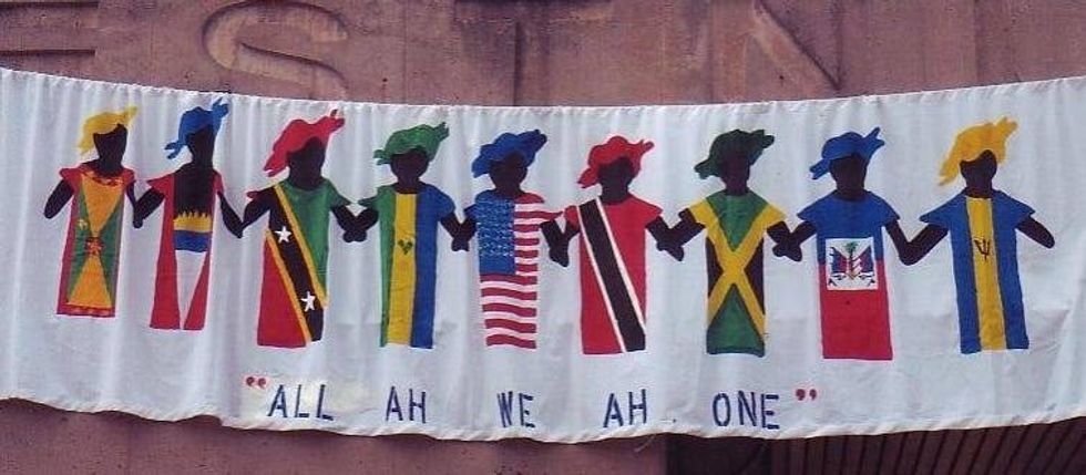 Original banner from the first Philly Caribbean Festival in 1991