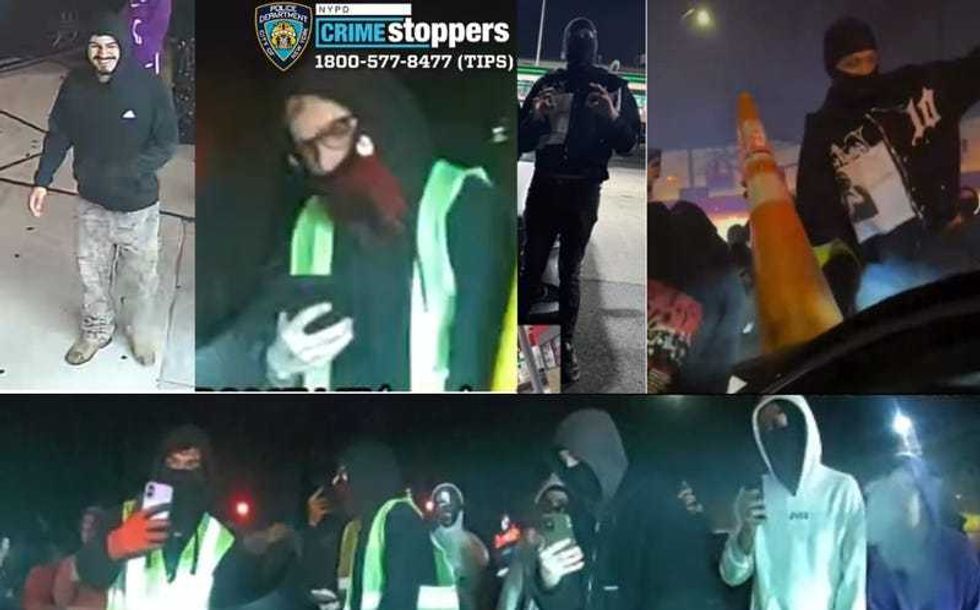 Other images were released Monday as multiple suspects were sought by the NYPD