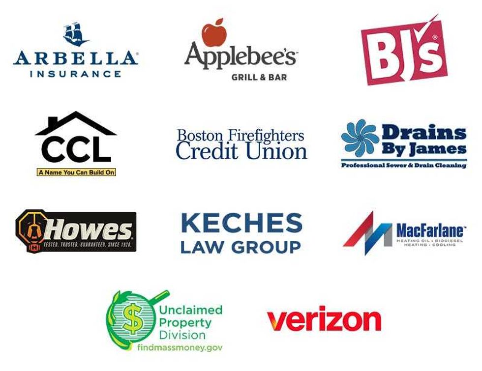 Our great sponsors for the Jimmy Fund Radio-Telethon